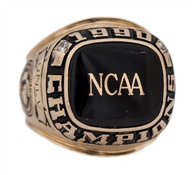 1990 Jerry Tarkanian UNLV NCAA Basketball National Championship Ring With Original Presentation Box